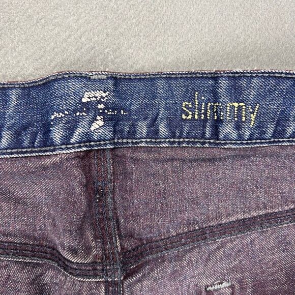 7 Seven For All Mankind Jeans Mens 34x34 Slimmy Medium Wash Stretch Distressed - Picture 4 of 15